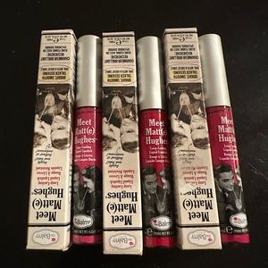 NIB The Balm Cosmetics Meet Matt Hughes liquid lipstick x 3